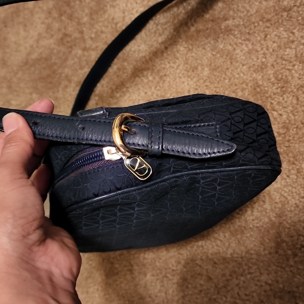 Valentino Garavani Monogram Canvas and Leather Crossbody Bag - Picture 12 of 16
